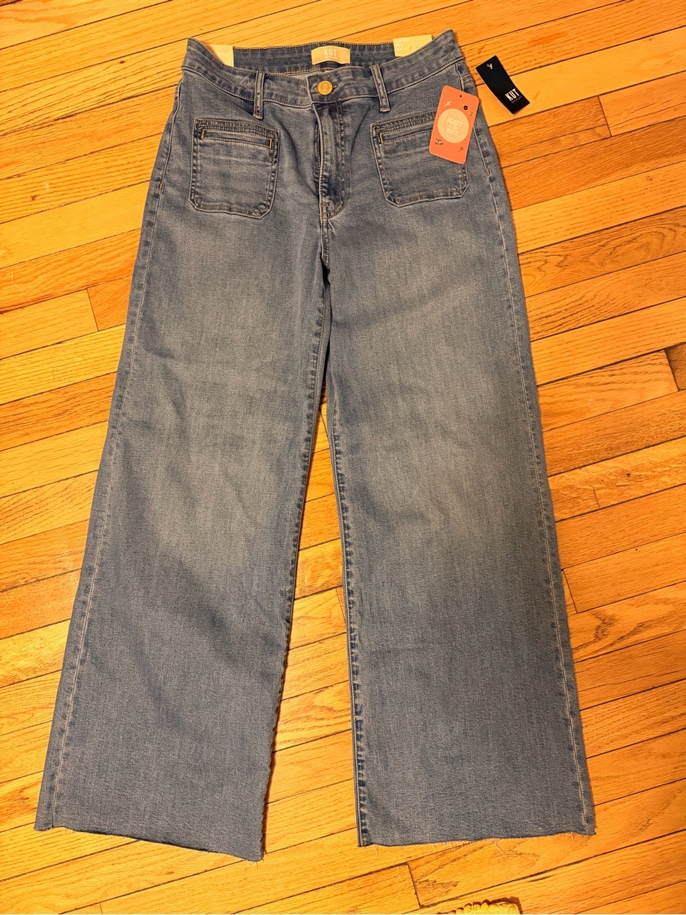 Kut from the Kloth Light Blue Wide-Leg Jeans